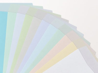 透けない封筒パステルカラー