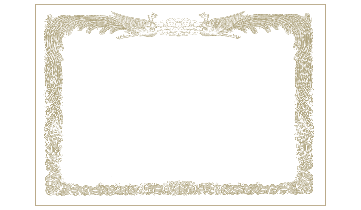 賞状用紙 雲あり