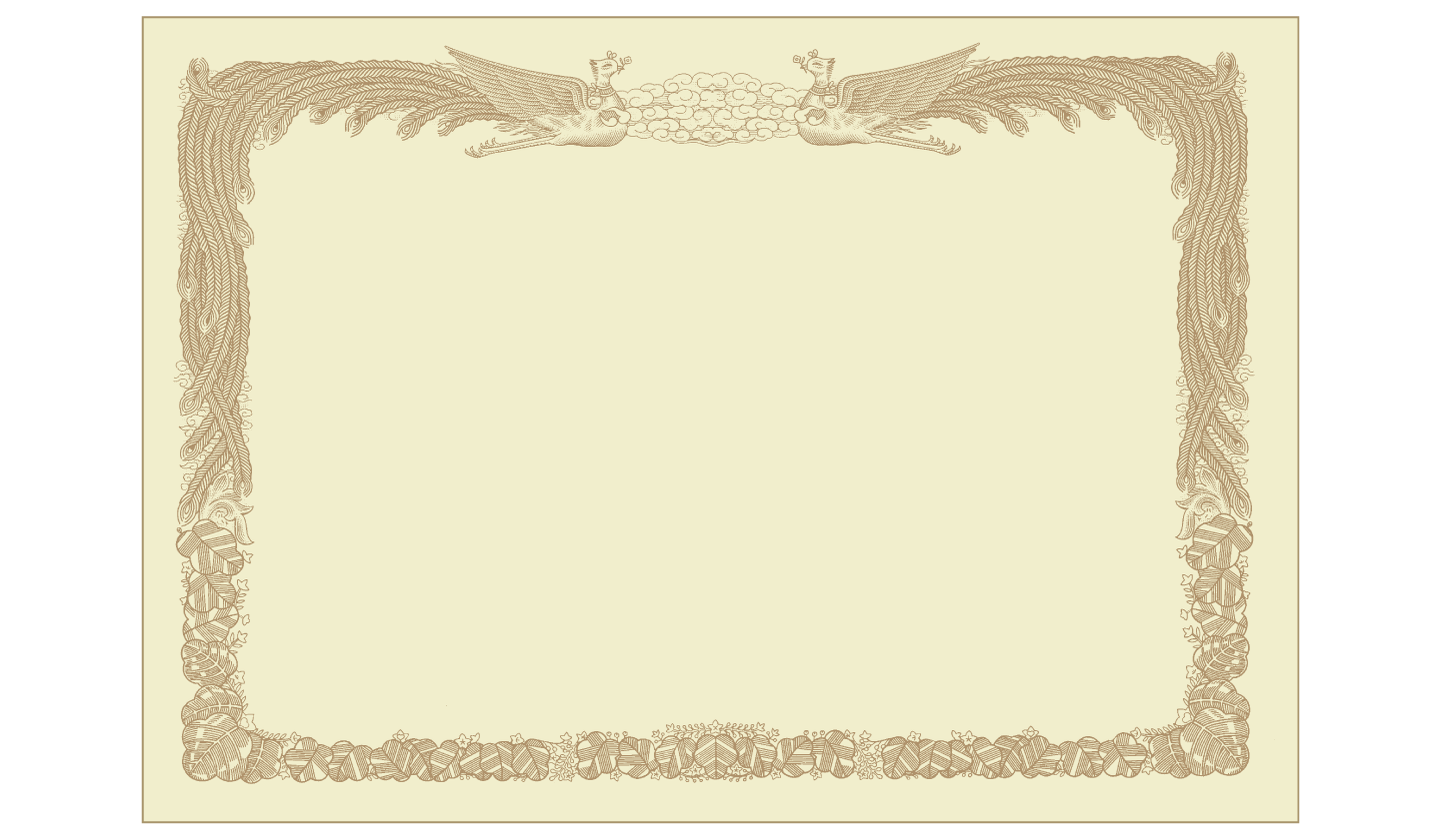 賞状用紙 クリーム