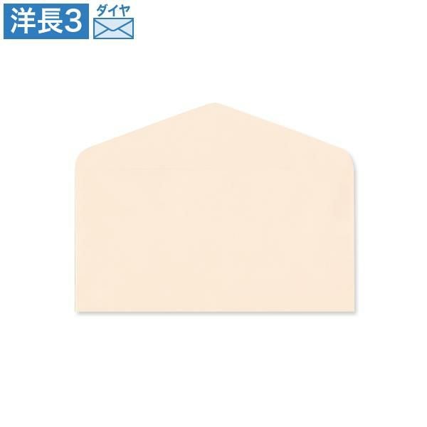 YP6932 洋長3封筒 パステルピンク 100g/㎡ ダイヤ貼