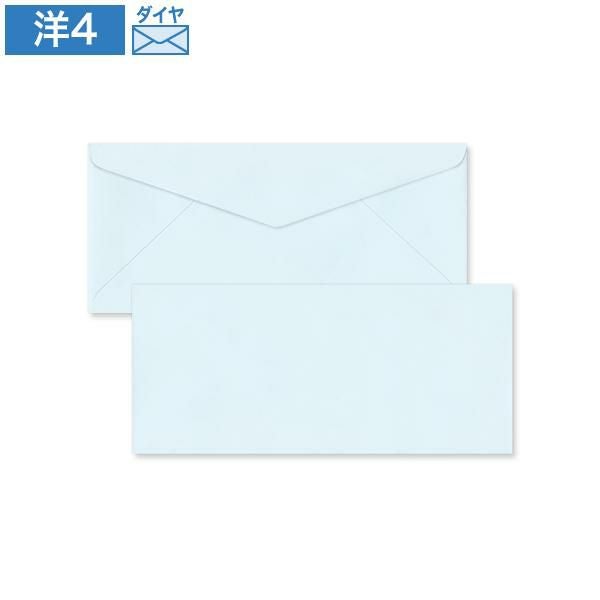 YP6435 洋4封筒 パステルブルー 100g/㎡ ダイヤ貼