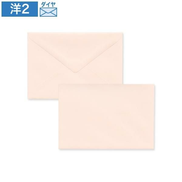 YP1232 洋2封筒 パステルピンク 100g/㎡ ダイヤ貼