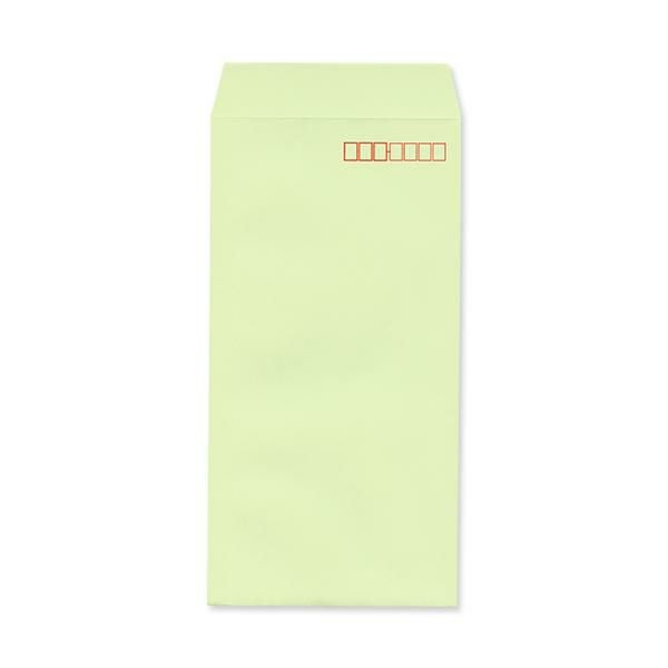 NR0387 長3封筒 透けない封筒 パステルウグイス 80g/㎡ ヨコ貼