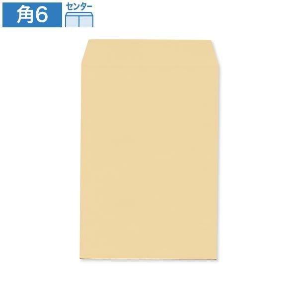 K0603 角6封筒 クラフト 70g/㎡ センター貼