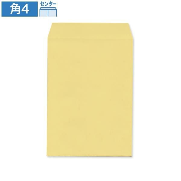 K0414 角4封筒 ゴールド 85g/㎡ センター貼