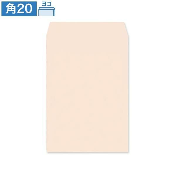 JR0432 角20封筒 パステルピンク 100g/㎡ ヨコ貼