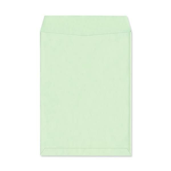 KR0233 角2封筒 パステルグリーン 100g/㎡ ヨコ貼