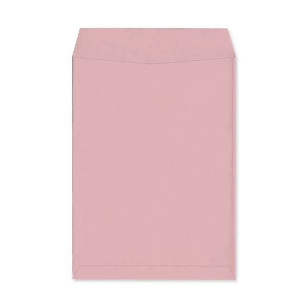 KR0243 角2封筒 パステルサーモン 100g/㎡ ヨコ貼