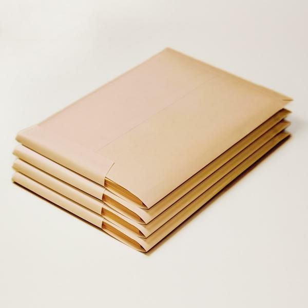 角2封筒 クラフト 85g 右1/3開封 センター貼｜第三・四種郵便対応の茶