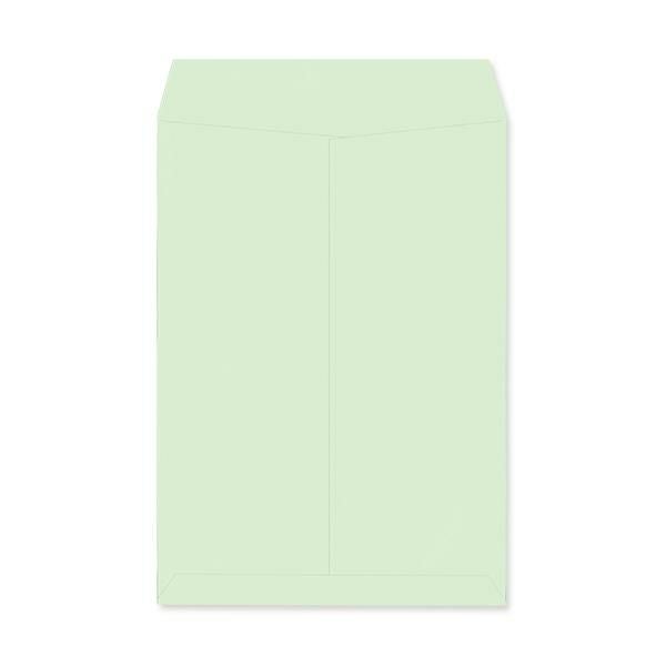 JJ0633 封筒印刷 A4封筒 エコ窓 パステルグリーン 100g/㎡ センター貼