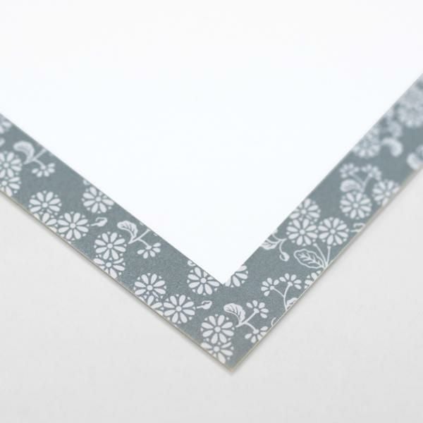 PM2973 はがき 白小菊 会葬枠
