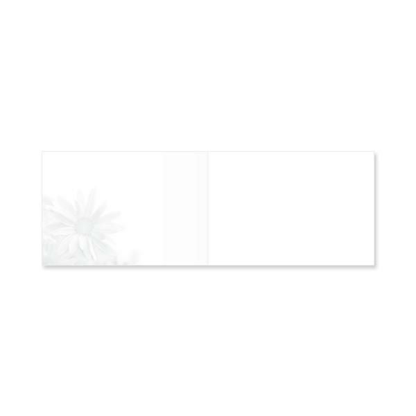 CF0550 会葬礼状 蒼天に菊(横長2つ折り 心から感謝を込めて入)