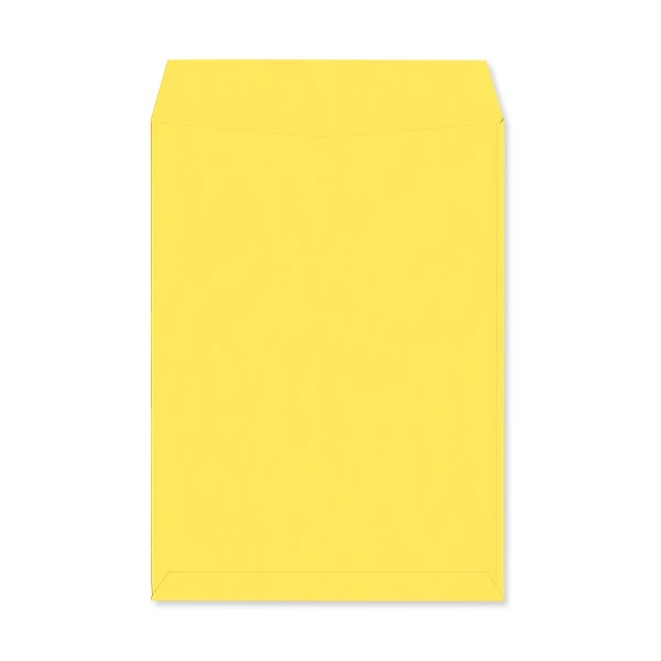  封筒印刷 角2 イエロー 100 ヨコ貼